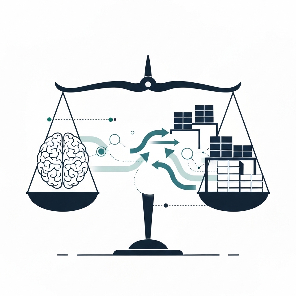 Benefits of AI in Inventory Management Professional conceptual image representing key benefits of AI integration for inventory management and supply chain optimization