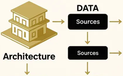 Financial architecture systems data flow