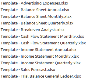 Financial Statements Excel Templates download collection