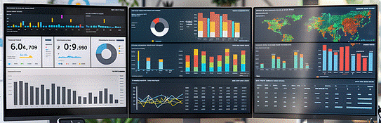 KPI Dashboard at-a-glance simple clear view