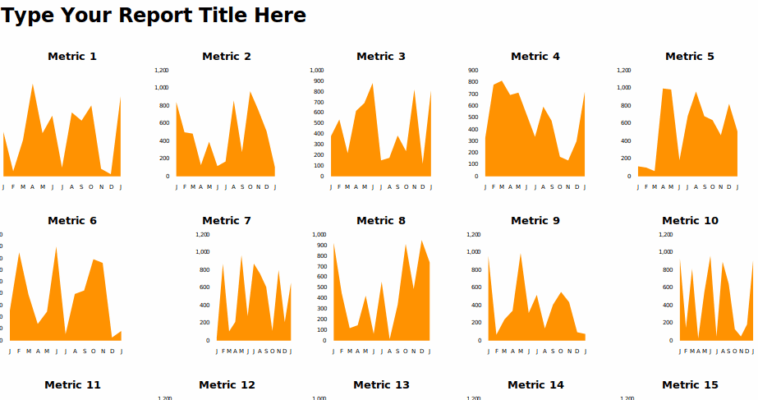 One page executive Excel report template example