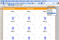 Excel Speedometer Dashboard Sample 1
