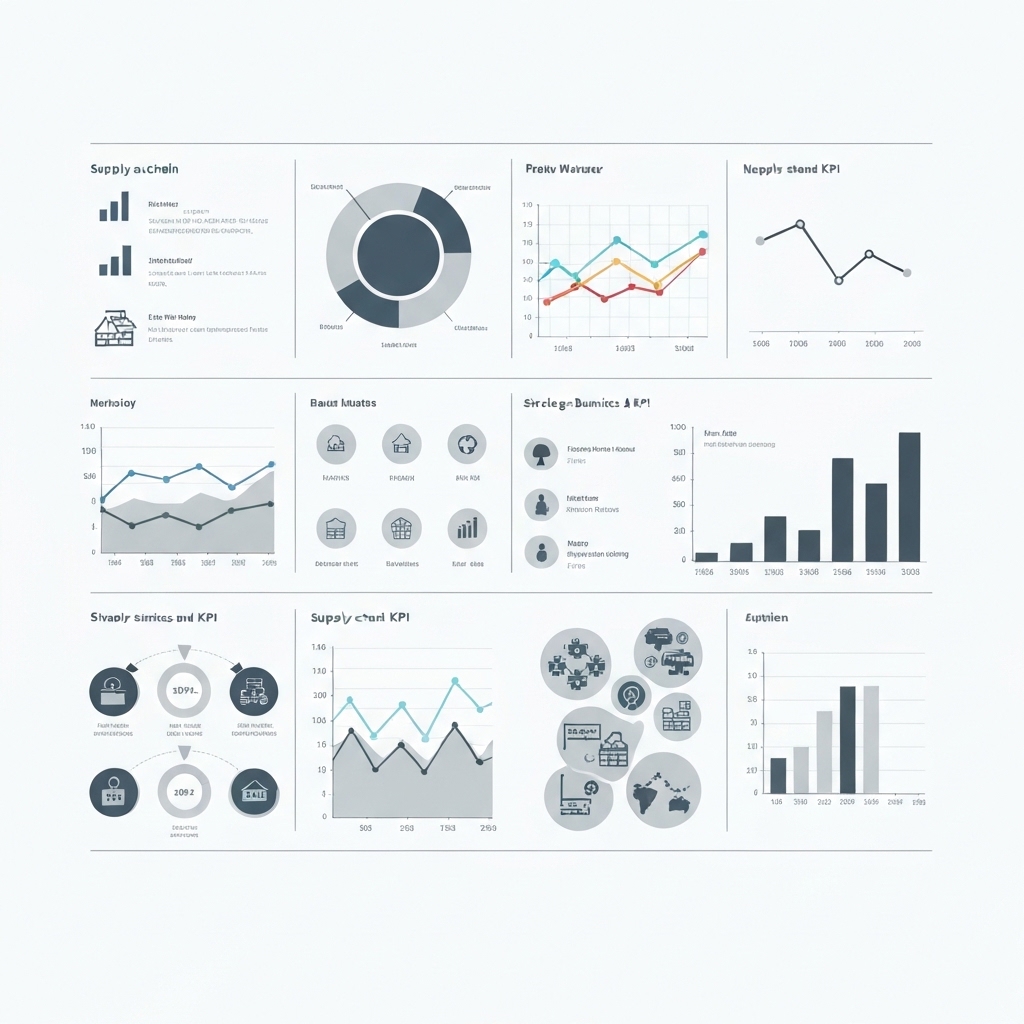Supply Chain Metrics and KPIs Conceptual image of supply chain metrics and KPIs